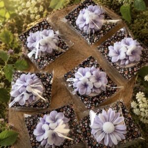 Fondant parfumé 3 fleurs personnalisable 🌸🌺